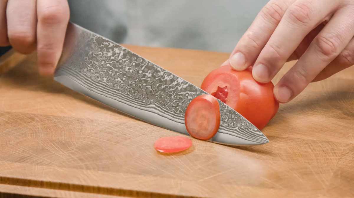 Schnitt Mit Dem Küchenmesser Perfektes Kochmesser Handling | Germancut BLOG