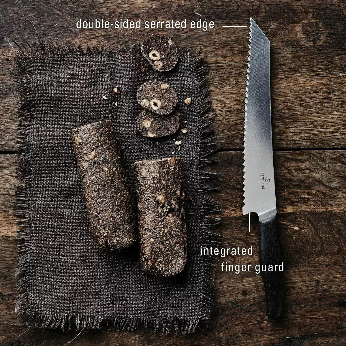 Breadlover double-sided serrated edge